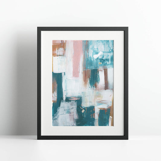 "Trance" Print In Sleeping In Cyan Collection