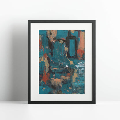 "Unconscious Love" Print In Sleeping In Cyan Collection