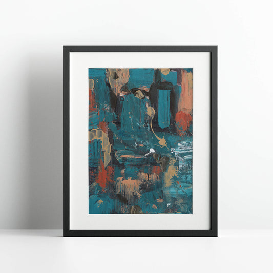 "Unconscious Love" Print In Sleeping In Cyan Collection