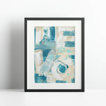"Love Sleeps" Print In Sleeping In Cyan Collection