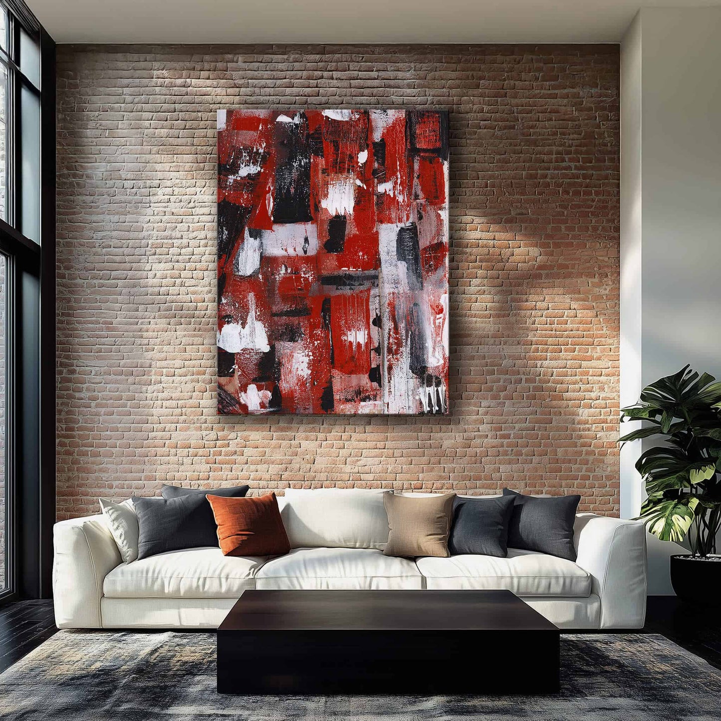 "Bleeding Wall" Canvas In Loves Wounded Walls Collection