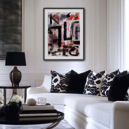 "Fuck Lucks Grief" Print In Moving In Circles Collection