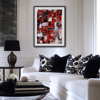 "Bleeding Wall" Print In Moving In Circles Collection