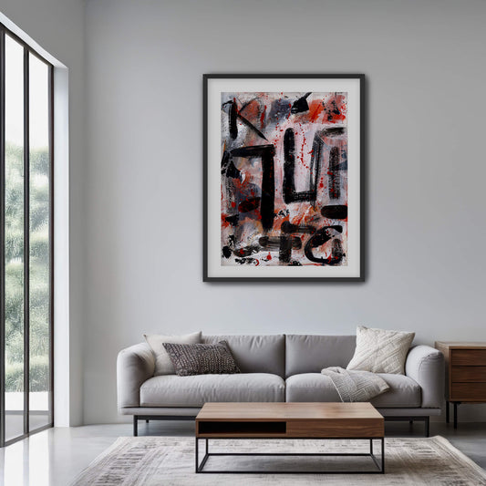 "Fuck Lucks Grief" Print In Moving In Circles Collection